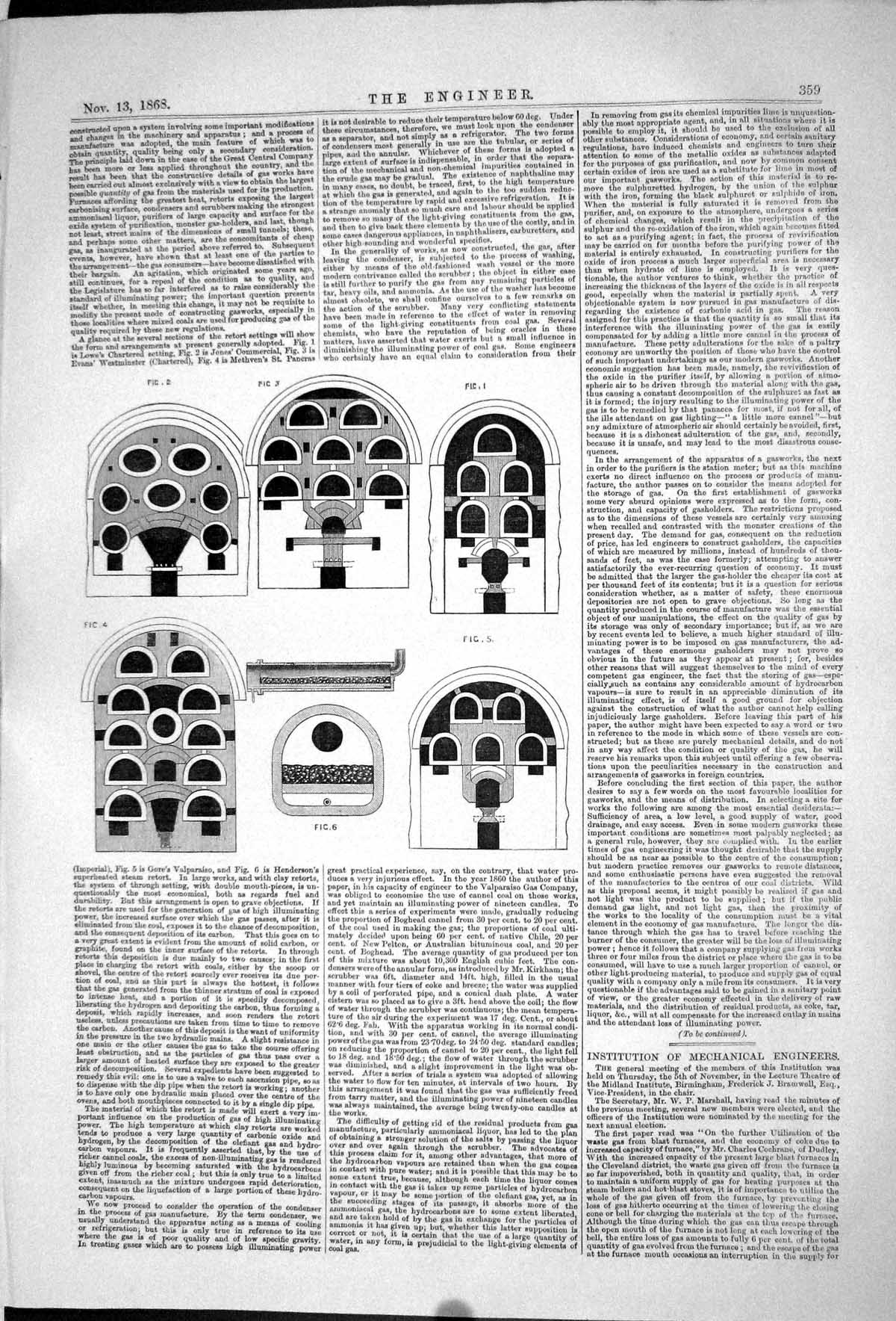 Original Old Antique Print 1868 Engineering Machinery Diagrams 19th