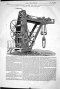 Old 1868 40 Tons Steam Forge Crane Russian Government Kirkstall Engin Victorian