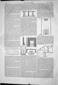 Old 1868 Engineering Diagrams Construction Barracks Occupied British Victorian