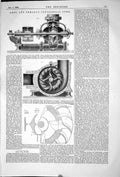 Old Antique Print 1868 Neut Dumont Centrifugal Pump Machinery Engineering 19th