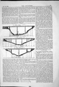 Original Old Antique Print 1868Sioule Viaduct Bellon Neuvial Engineering Plan