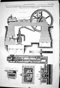 Old 1869 Condensing Engine Shelmerdine Walker Holts Expansion Gear Pu Victorian