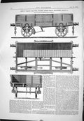 Old 1869 Goods Wagon Buenos Ayres Railway Train Hydrogen Instruments Victorian