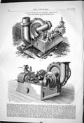Old 1869 Centrifugal Pumping Engines Machinery Henry Gwynne Hammersmi Victorian