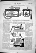 Old Print 1869 Portable 42-Inch Saw Bench Mcdowall Engineering Walkinshaw 19th