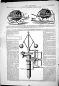 Old 1869 Headly Patent Hose Reel Umpherston Governor Cut-Off Gear Eng Victorian