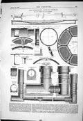 Old 1869 Proposed Tower Subway Barlow Engineering Tunnel Castings She Victorian