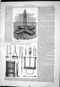 Old 1869 Lighthouse Chaudron Shaft Sinking Apparatus Instruments Engi Victorian