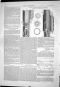 Old Print 1869 Deep Mine Pump Bucker Machinery Dale Kircaldy Engineering 19th