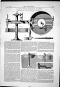 Old Print 1869 Patent Wheel Moulding Machine Scott Engineering Machinery 19th