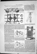 Old 1869 Design Mountain Locomotive Train Machienry Alexander Bycicle Victorian