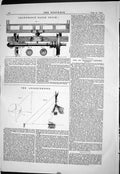 Antique Old Print 1869 Changeable Gauge Truck Machinery Apomecometer Diagrams