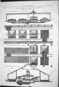 Antique Print 1869 Arrangements Gas Purifiers Walker Machinery Instruments 19th