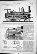Old 1869 Express Engine Great Central Belgium Railway Bevis Featherin Victorian