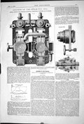 Old 1869 Engines Steam Tug Era Berry Friction Clutch Nicholson Engine Victorian