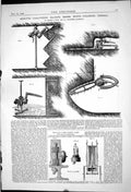 Old 1869 Improved Coal-Cutting Machine Stott Collieries Timshill Safe Victorian