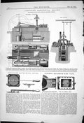 Old 1869 Compound Horizontal Engine Robinson Launching Lever Outridge Victorian
