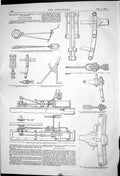 Old 1869 History Invention Link Motion Burgh Engineering Howe Engine Victorian