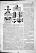 Antique Old Print 1869 Hydraulic Joints Dies Making Cup Leathers Engineering