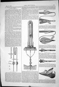 Old 1869 Apparatus Measuring Velocity Ships Vaughan Pendred Engineeri Victorian
