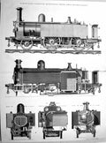 Old Damaged 1869 Narrow-Gauge Locomotive Great Western Railway TrainVictorian