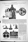 Old 1870 Vertical Water-Tube Boiler Tug Yacht Engine Safety Valves Hu Victorian