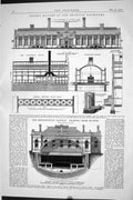 Old 1870 Retort Houses Beckton Gasworks Railway Charing Cross Station Victorian