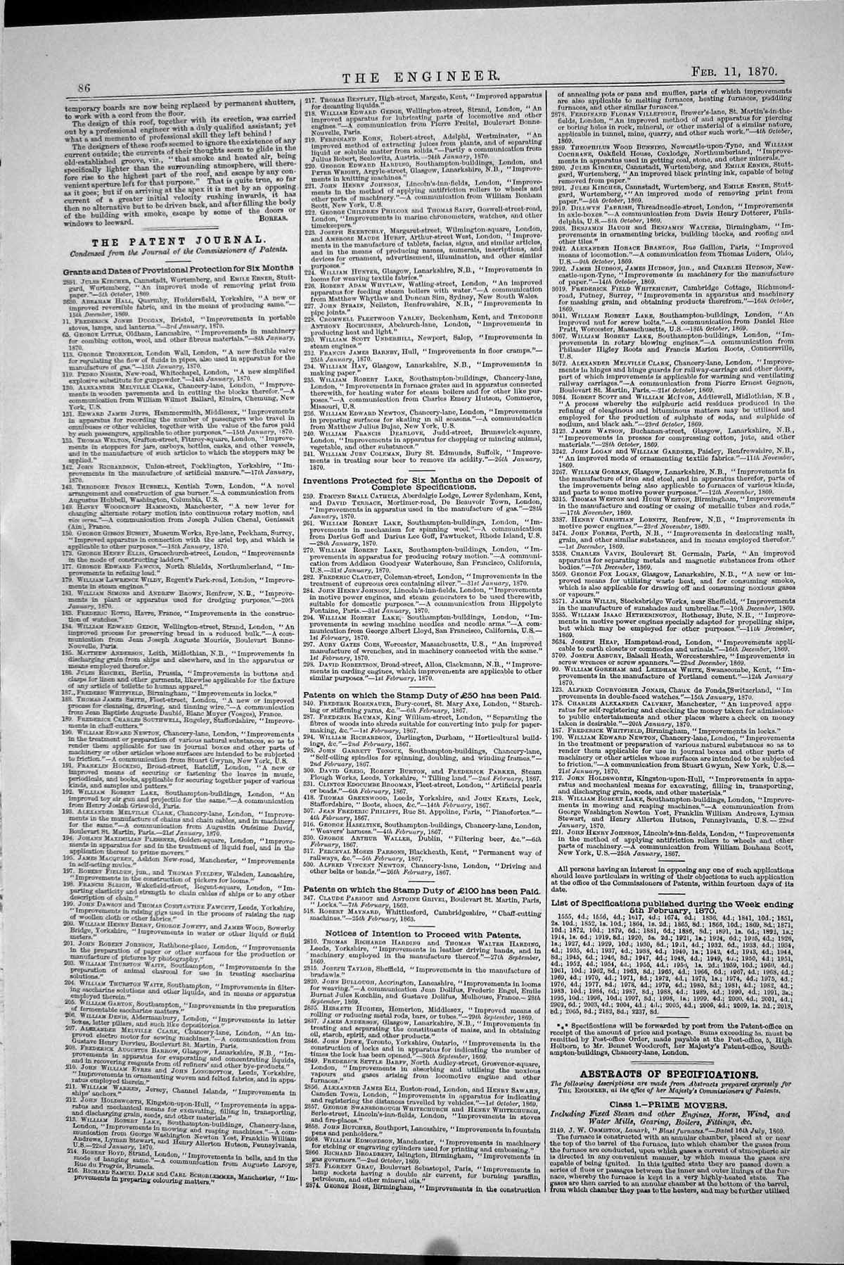 Antique Old Print 1870 William Brunton Invention Link Leads Crossings Engine