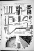 Antique Old Print 1870 Gasher Beckton Gasworks Half Section Tank Gasher Engin