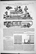 Old 1870 Horizontal Engine Improved Expansion Gear Marriott Holt Engi Victorian