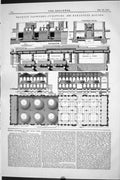 Antique Print 1870 Beckton Gasworks Purifying Exhauster Houses Engineering 19th