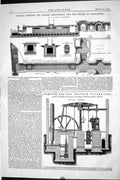 Old 1870 Subway Thames Embankment Houses Parliament Pumping Engines C Victorian