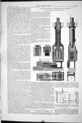 Old 1870 Patent Puddling Furnace Boiler Newport Rolling Mills Machine Victorian