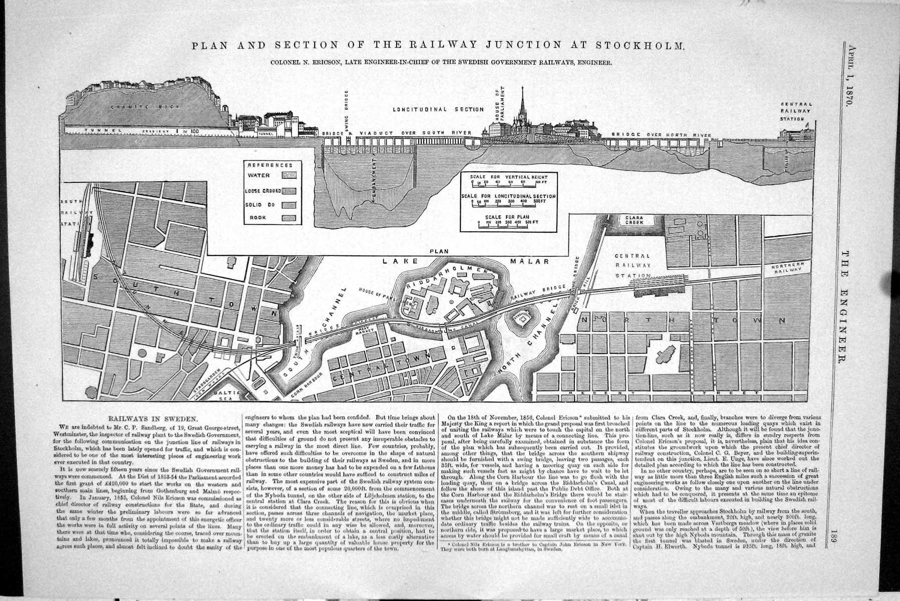 Antique Print 1870 Pumping Engine Maryport Waterworks Machinery Engineering