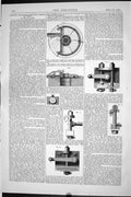 Antique Old Print 1870 Dressing Millstones Diamond Bort Machinery Engineering