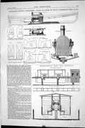Old 1870 Crichton Surface Condensers Steam Launchers Cambridge Railwa Victorian