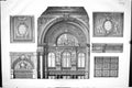 Original Old Antique Print 1870 Architecture Portions Internal Decorations 19th