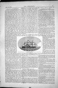 Old Print Captain Monarch 1870 Ship Majesty Length Bredth Tonnage Armour 19th