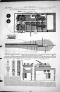 Old Plan Noble Chronoscope Section Powder-Testing Gun 1870 Nature Act Victorian