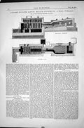 Old Print 22-Horse Miller Safety Boiler Applied Ball Furnace 1870 Alloys