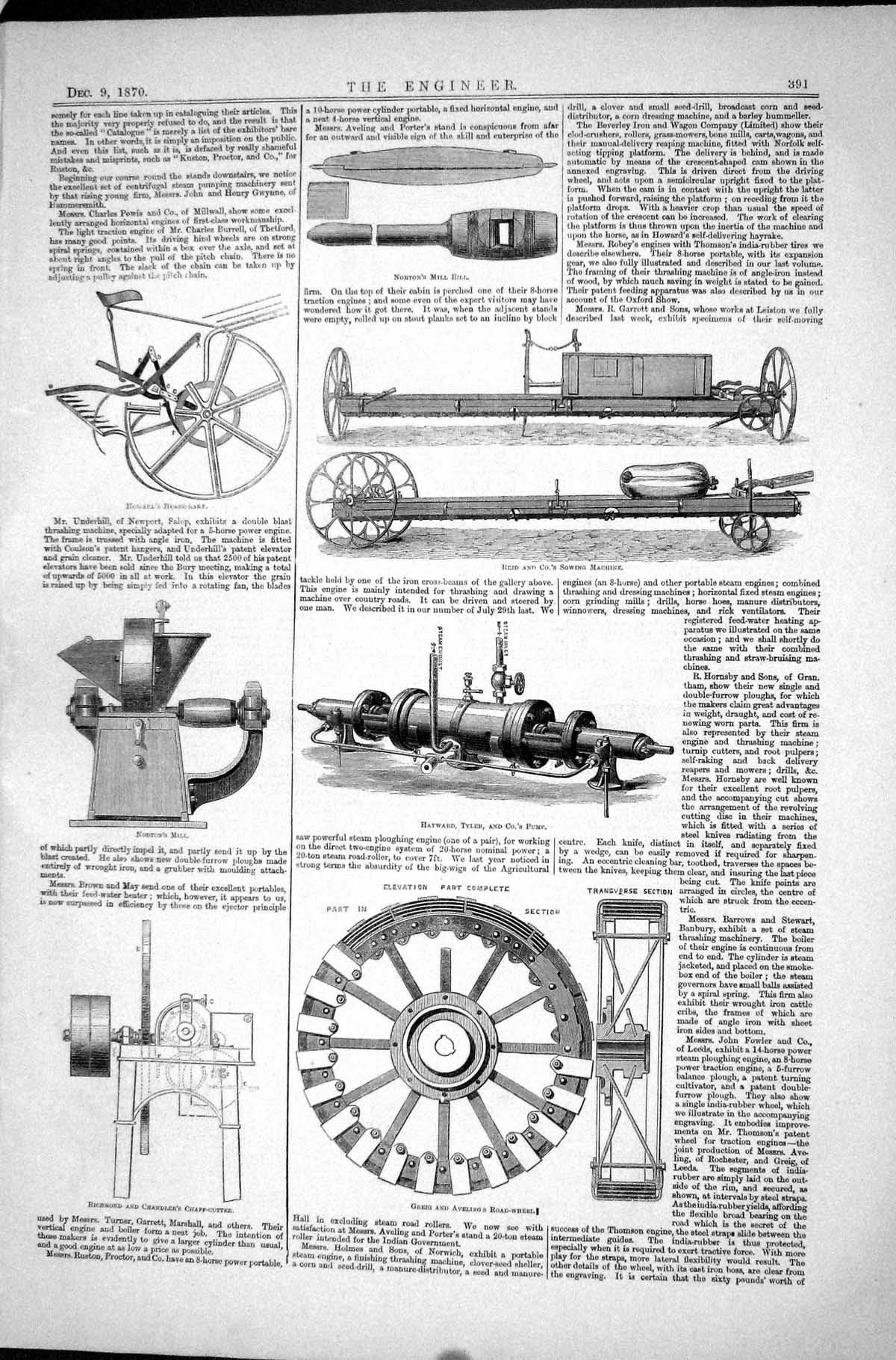 Old Howard Norton Mill Richmond Chandler Greig Aveling 1870 Hayward R Victorian