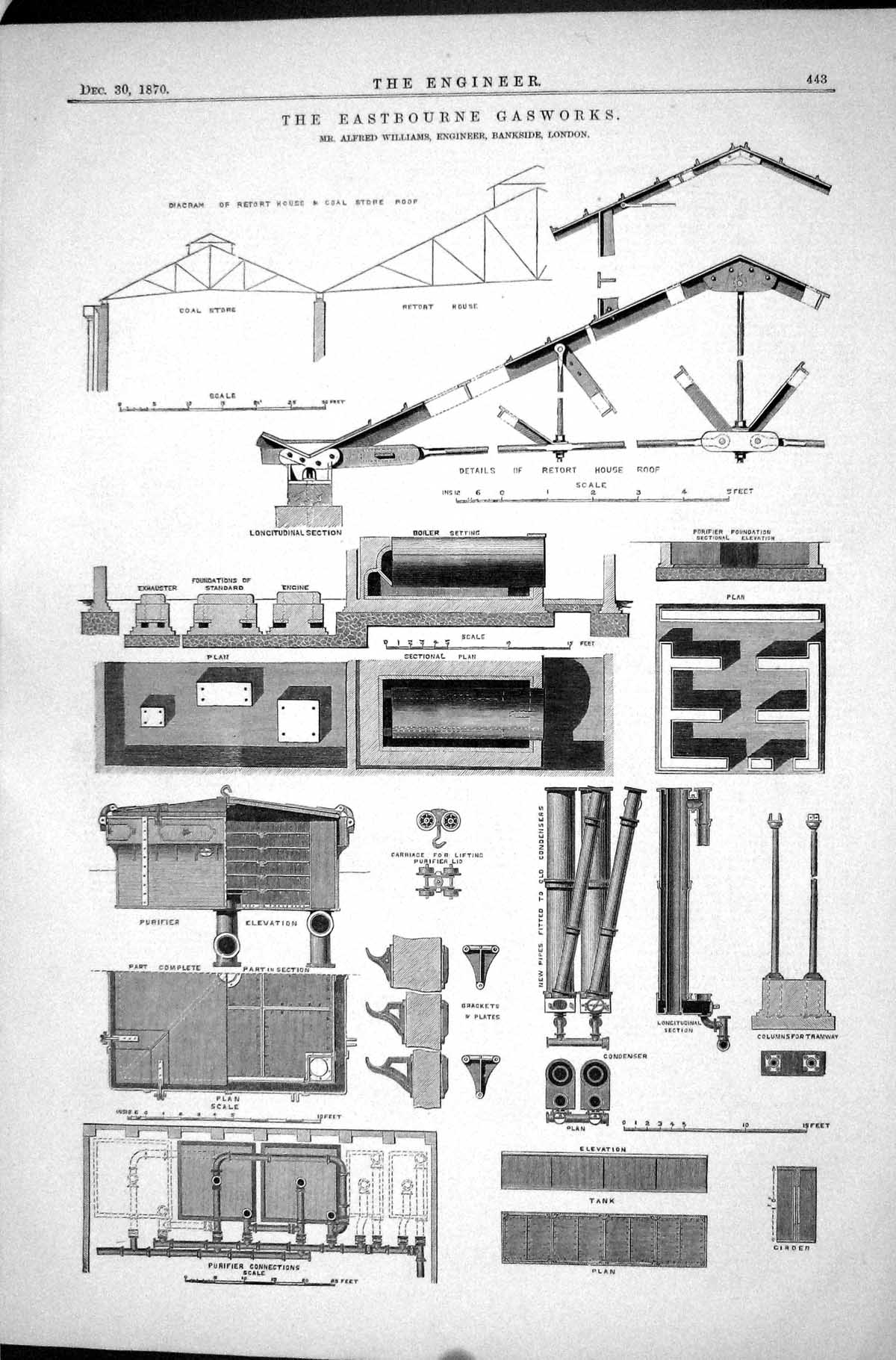 Old Gasworks Eastbourne Alfred Williams 1870 Bankside Engineering Lon Victorian