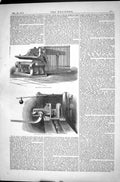 Old Print Tube Making Crocodile 1870 Draw-Bench Die Girder Boyne Viaduct 19th