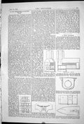 Antique Print 1871 Construction Traction Engine Diagrams Cast Iron Girders 19th