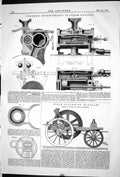 Old Turner Improvements Steam Engines 1871 Ploughing Windlass Tuxford Victorian