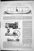 Old 1871 Floating Steam Fire Engine Yarrow Hedley Pumping Evans Culwe Victorian