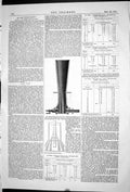 Old 1871 Engineering Steam Blast Air Section Chart Vacuum Mercury Gau Victorian