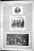 Old Print 1871 Germain Sommeiller Mont Cenis Tunnel Gallery Cross-Section 19th