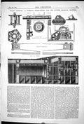 Old Print 1871 Steam Dredger Nominal Horse-Power Dundee Harbour Trustees 19th
