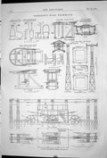 Old Print 1871 Hodgson Wire Tramways Driving Meeting Station Ceylon Line 19th